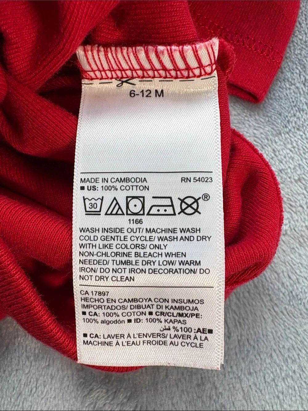 Old Navy Red Holiday Elf-Inspired Baby Bodysuit